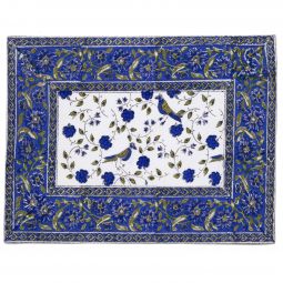 Birds on Vine Placemat - Blue (Set of 2)